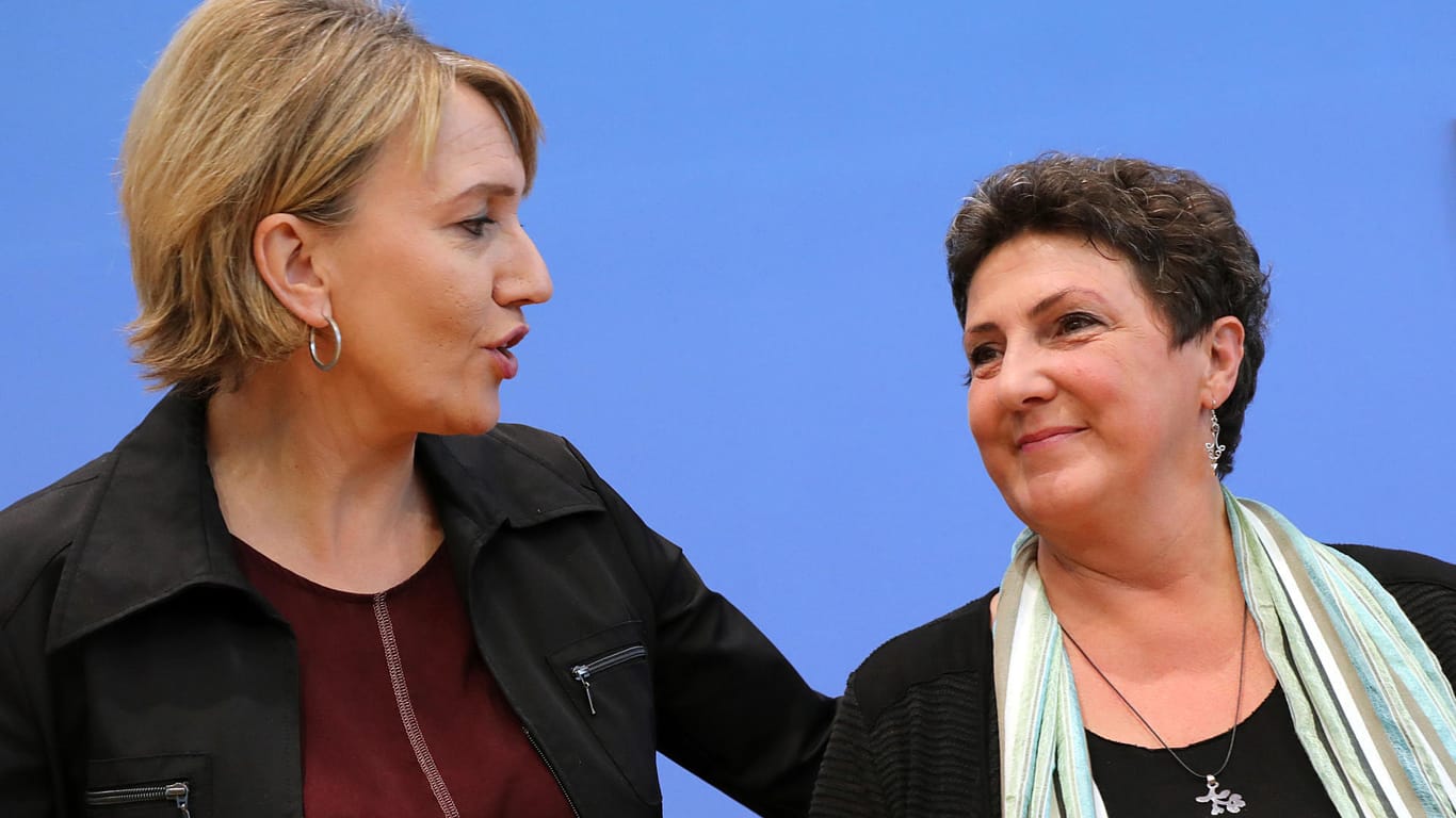 Grünen-Parteichefin Simone Peter und die niedersächsische Fraktionschefin Anja Piel: Peter zieht sich zurück – folgt Piel ihr nach?