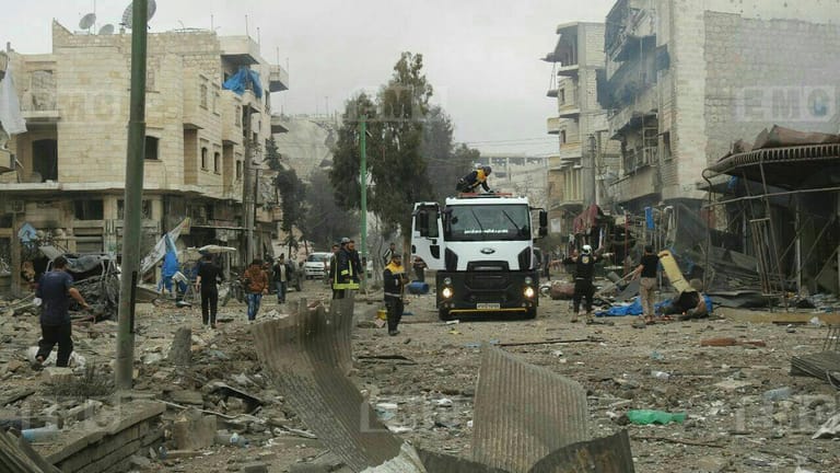 Angriff auf Idlib: Russische Luftschläge erschüttern die Provinz.
