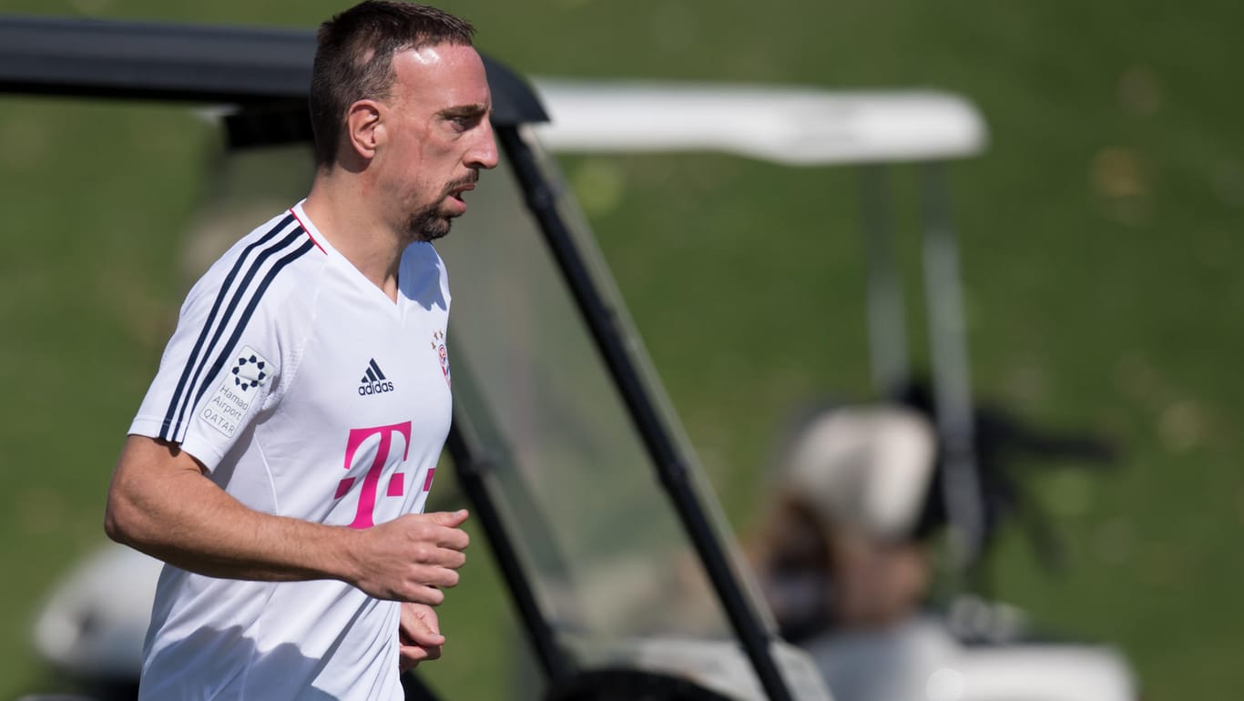 Franck Ribéry: Seit Sommer 2007 trägt der Franzose das Trikot des FC Bayern. Im Trainingslager in Doha präsentierte er sich zuletzt topfit.
