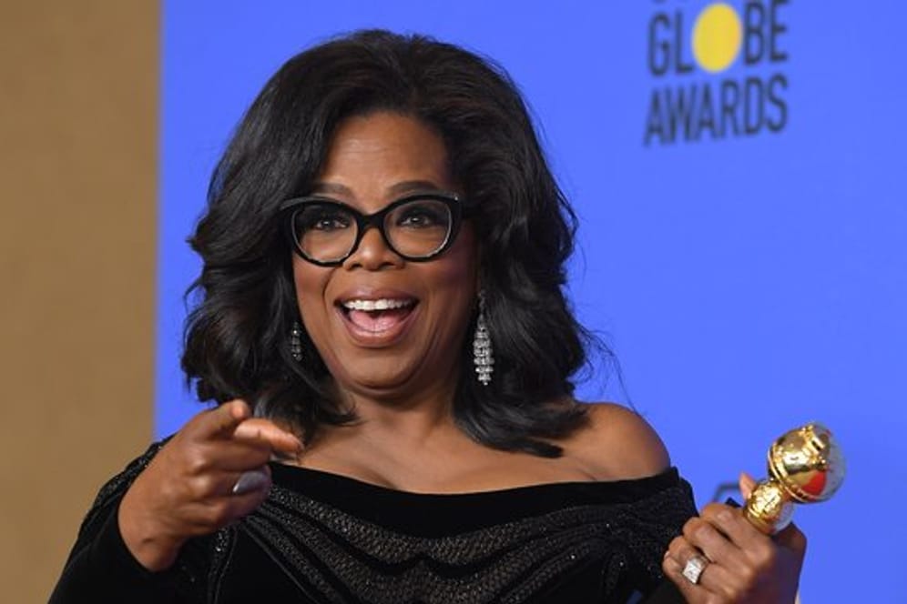 Die US-Moderatorin Oprah Winfrey sorgte mit ihrer flammenden Rede bei den Golden Globes für Aufsehen.