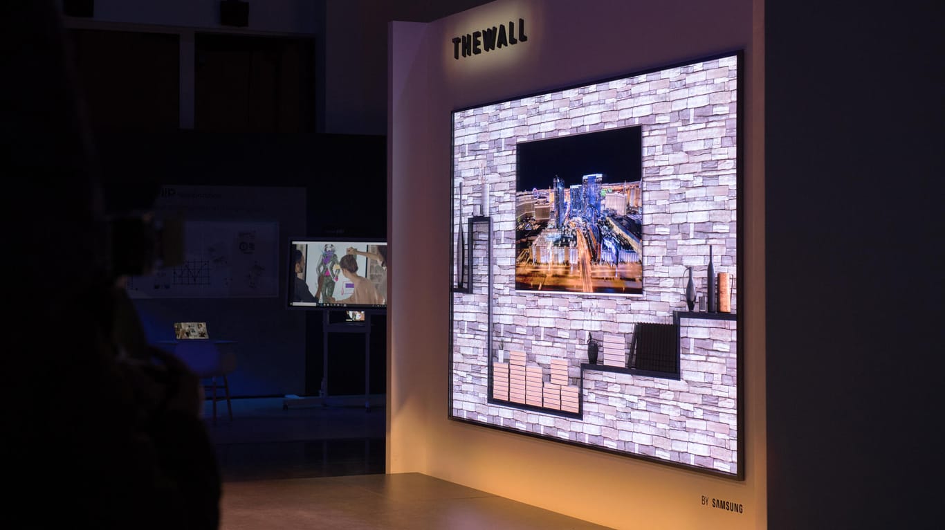 Samsung zeigt modulares Fernsehdisplay "The Wall"