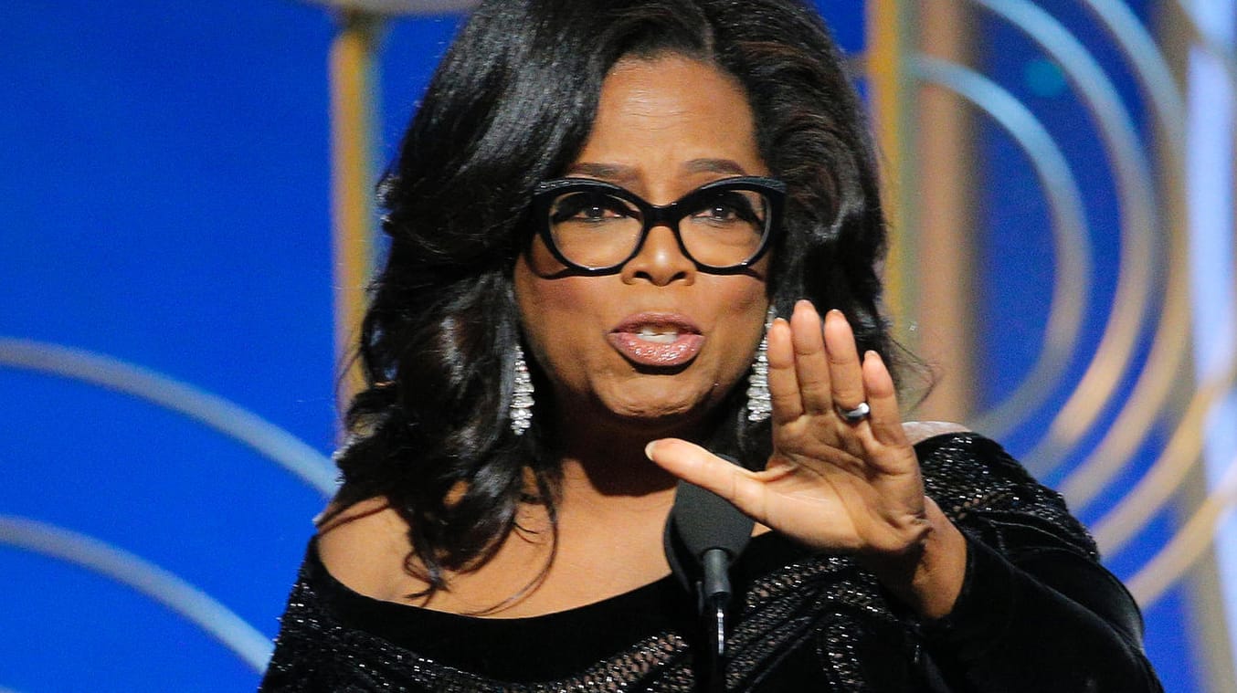 Oprah Winfrey bei der Verleihung der Golden Globes: Will sie wirklich die erste weibliche Präsidentin der USA werden?