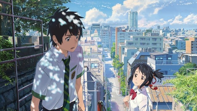 In "Your Name" tauschen Taki (l) und Mitsuha ihre Körper.