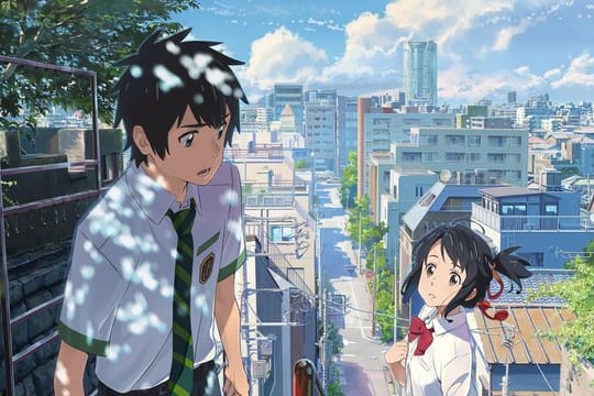 In "Your Name" tauschen Taki (l) und Mitsuha ihre Körper.