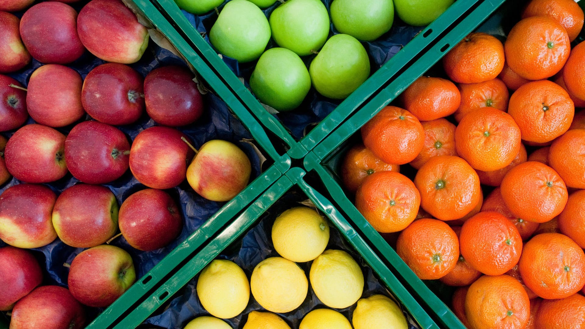 Früchte enthalten viel Zucker.