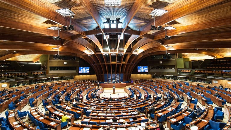Europarat in Straßburg: Die Organisation garantiert das Diskriminierungsverbot von Minderheiten. Sachsens Jung-Premier Michael Kretschmer ignoriert das.