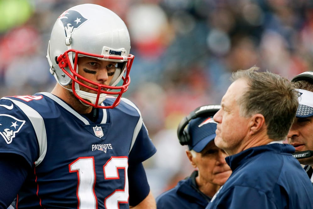 Der NFL-Titel im Blick: Tom Brady (l.) und Bill Belichick sind die Erfolgsgaranten der Patriots.