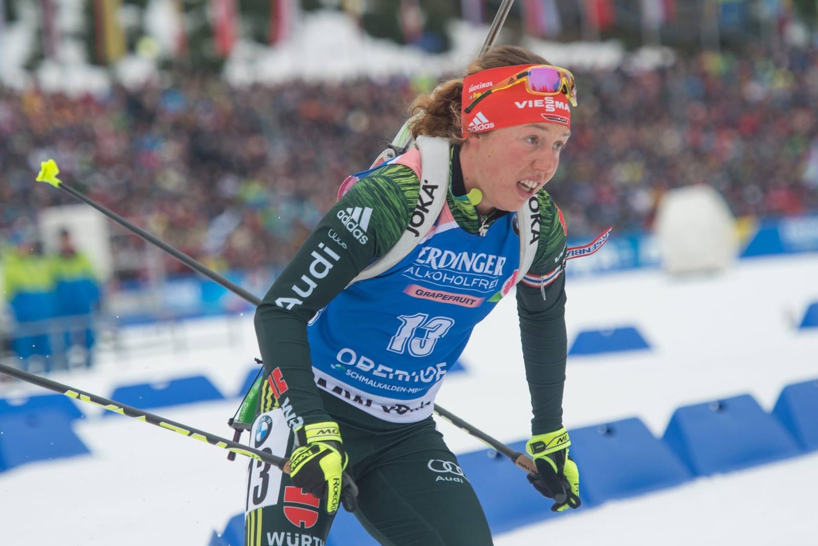 Ohne Glück: Laura Dahlmeier belegte beim Weltcup in Ruhpolding nur Platz 48.