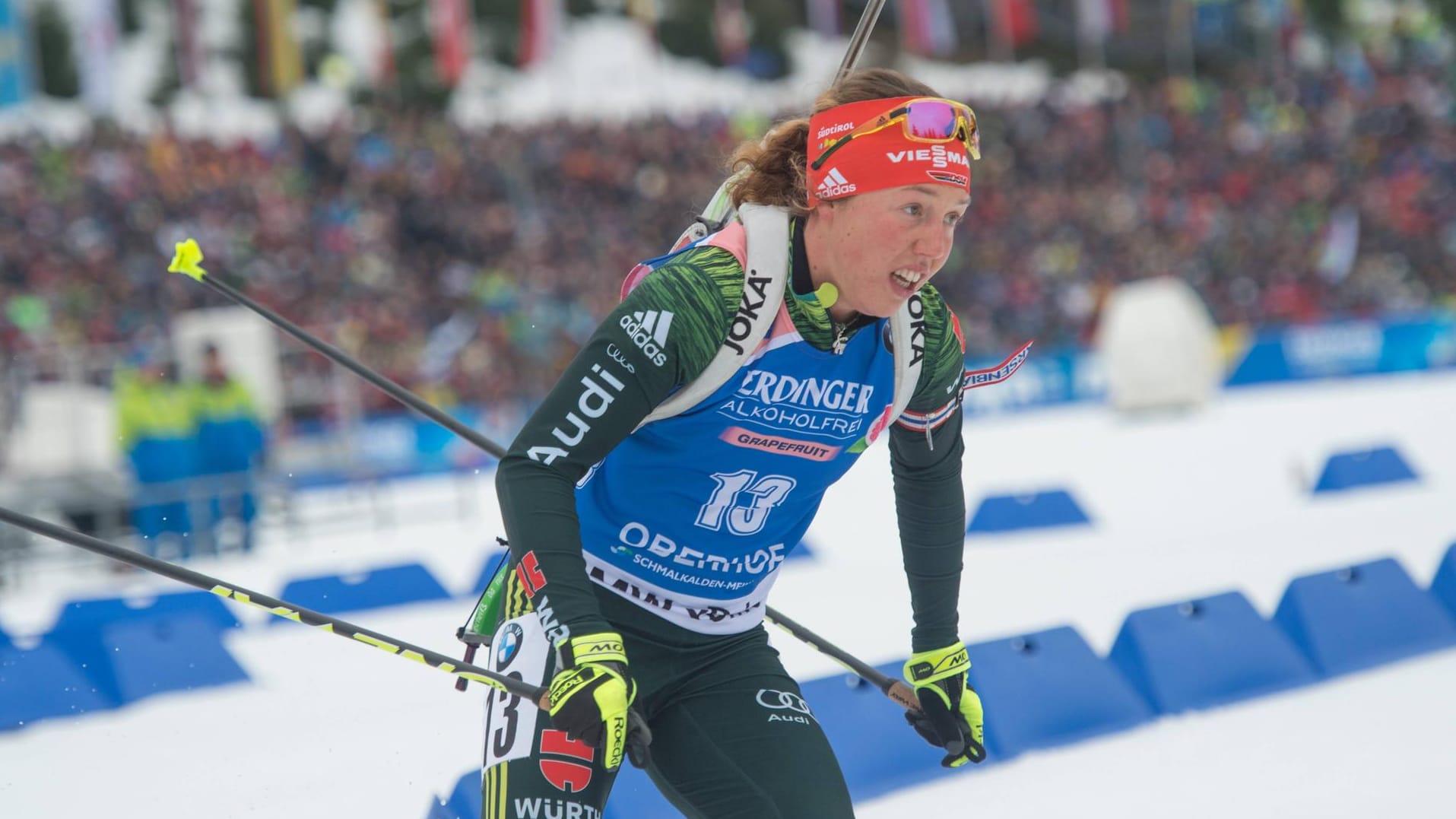 Ohne Glück: Laura Dahlmeier belegte beim Weltcup in Ruhpolding nur Platz 48.