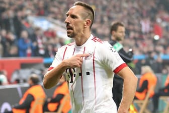 Debüttreffer: Nach neun Einsätzen ohne Tor war Franck Ribéry gegen Bayer 04 Leverkusen erfolgreich.