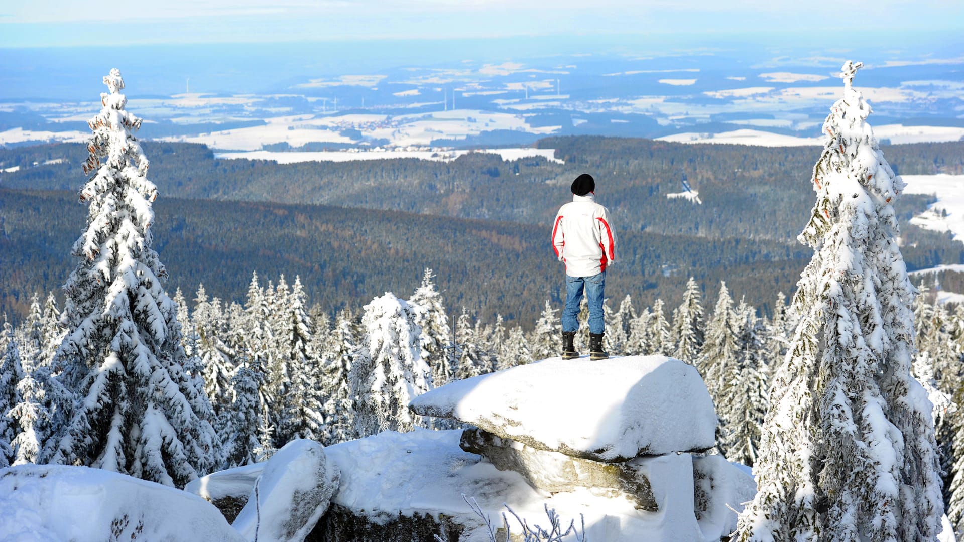 Ochsenkopfregion im Fichtelgebirge: Hier befindet sich auch der WinterWanderWeg-Ochsenkopfrunde, der prämiert wurde.