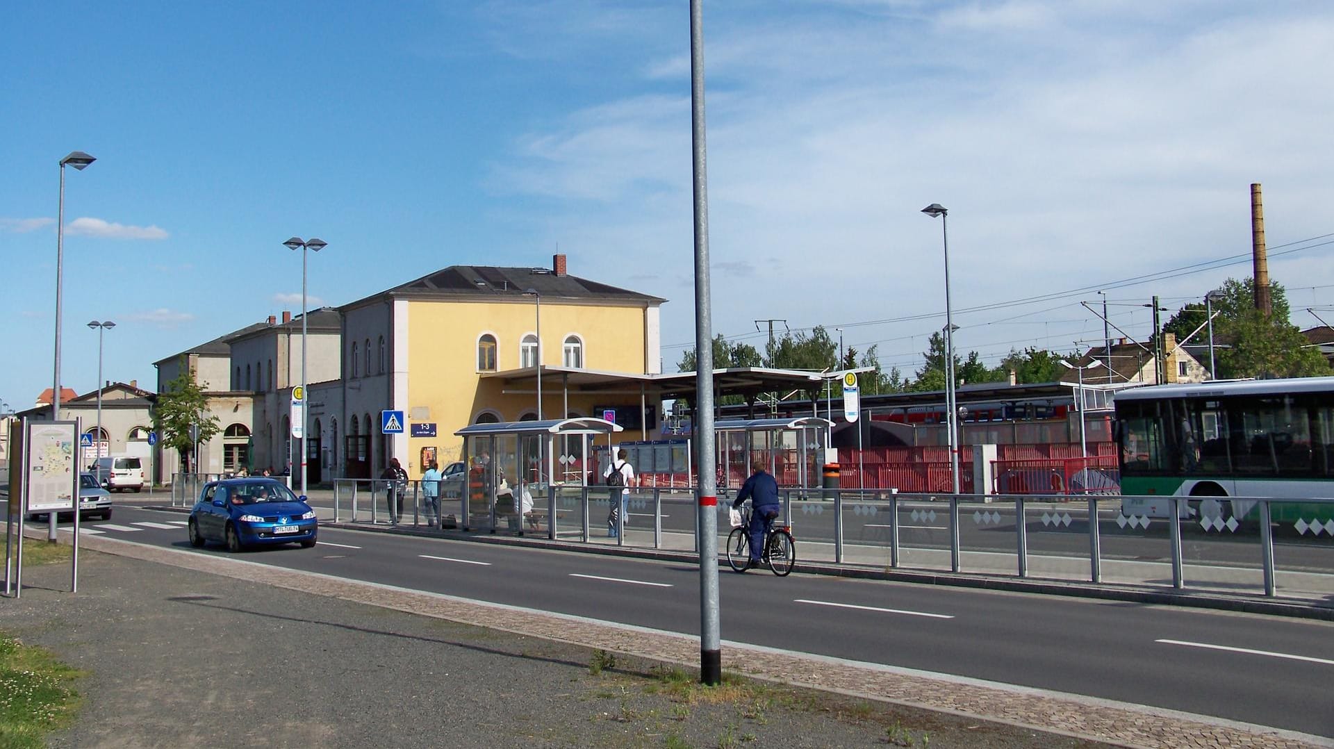 Der Bahnhof von Wurzen: Hier begannen die Auseinandersetzungen zwischen Ausländern und Einheimischen.