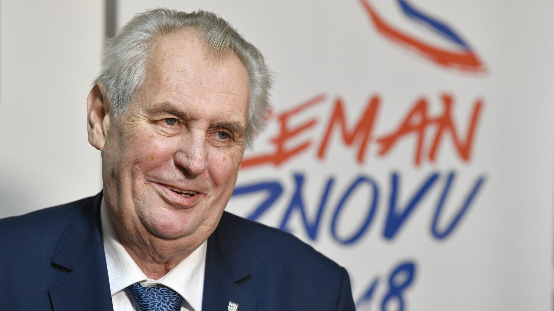 Der tschechische Präsident Milos Zeman: Der Amtsinhaber hat die erste Runde der Präsidentenwahl in Tschechien klar gewonnen.