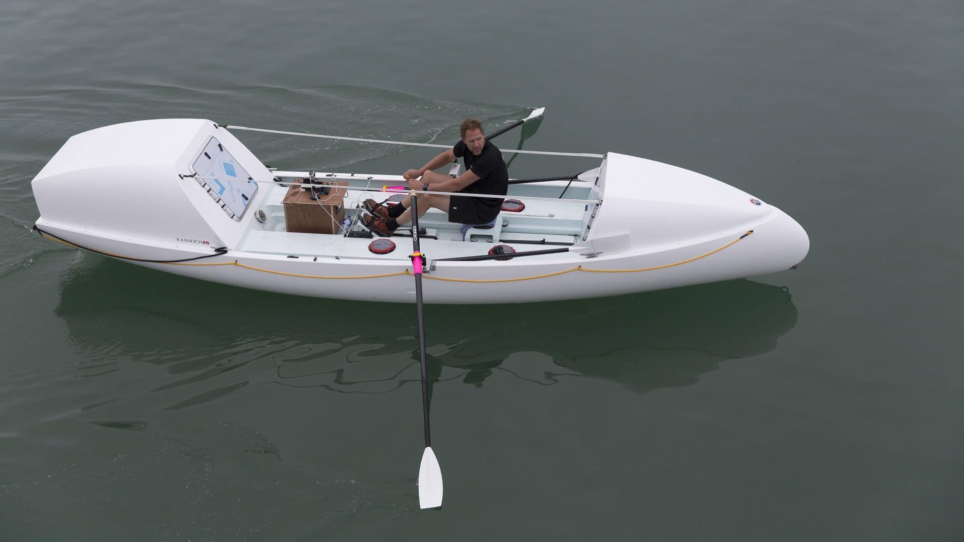 Mark Slats beim Training für die Atlantiküberquerung