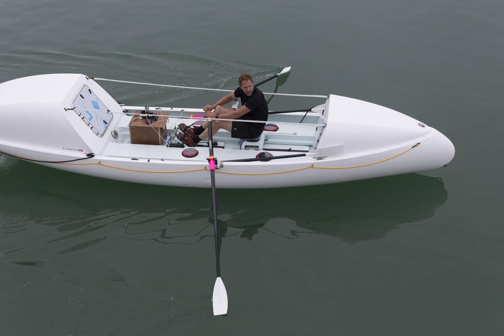 Mark Slats beim Training für die Atlantiküberquerung