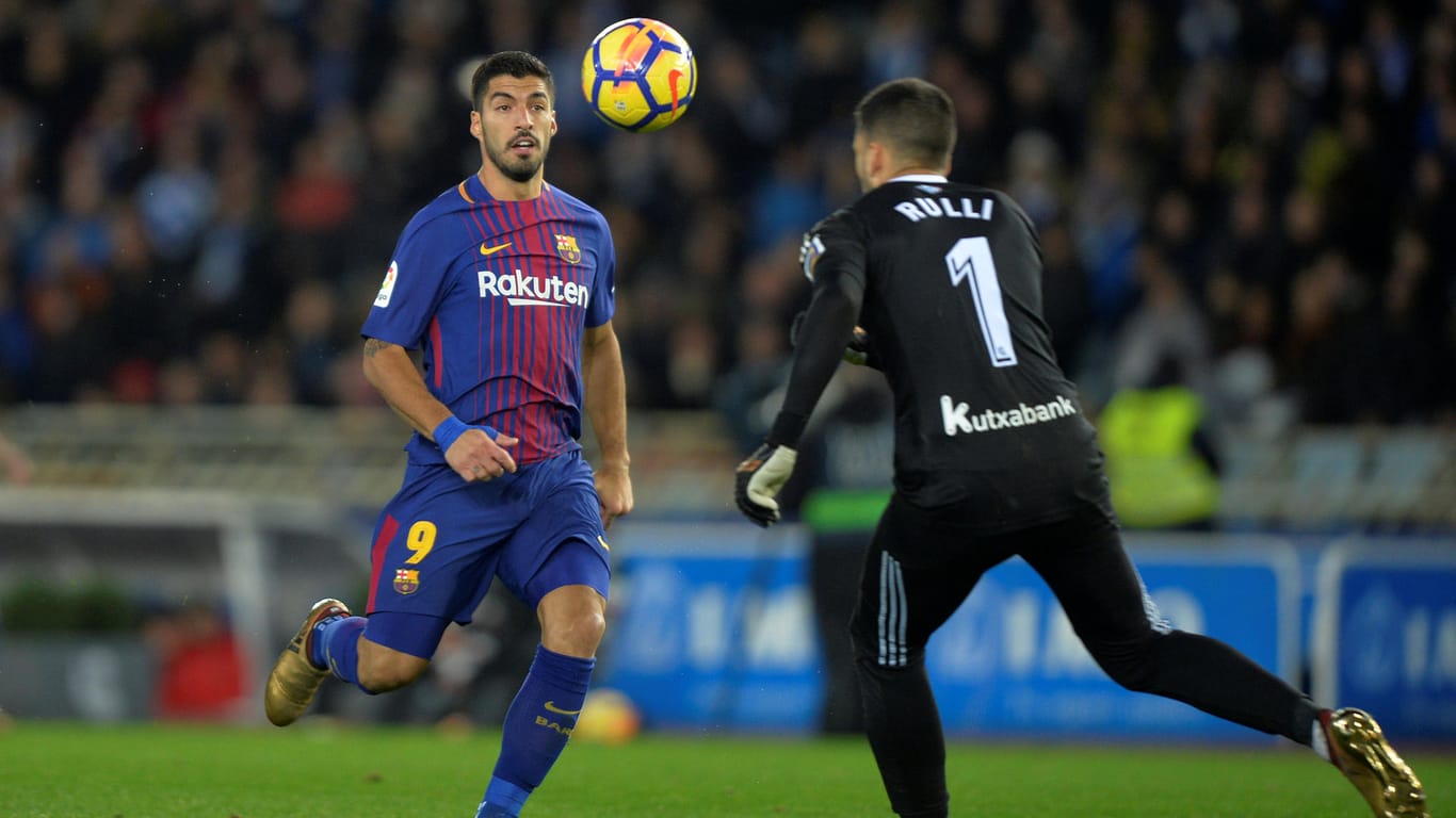 Luis Suarez: Der Angreifer traf gegen San Sebastian doppelt.