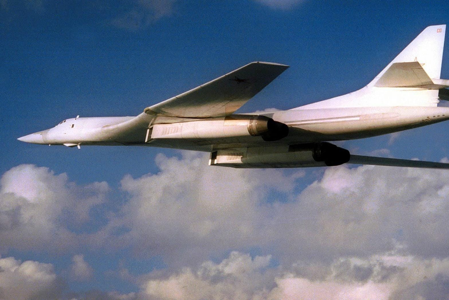 Langstreckenbomber Tupolew-160: Zwei Jets dieses Typs wurden am Montag vor der Nordseeküste abgefangen.