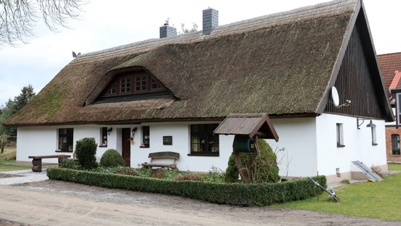 Das Geburtshaus des Zeichners Paul Holz in Riesenbrück bei Pasewalk.