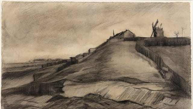 Vincent van Gogh, Der Hügel von Montmartre mit Steinbruch, März 1886. Vincent van Gogh, Der Hügel von Montmartre mit Steinbruch, März 1886.