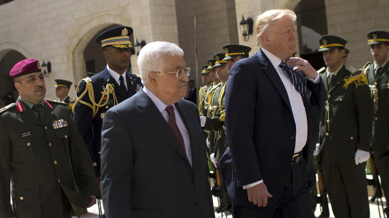 US-Präsident Trump und Palästienser-Präsident Abbas: Die USA machen Ernst und drehen den Plästinenser den Geldhahn ab – zumindest ein Stück weit.