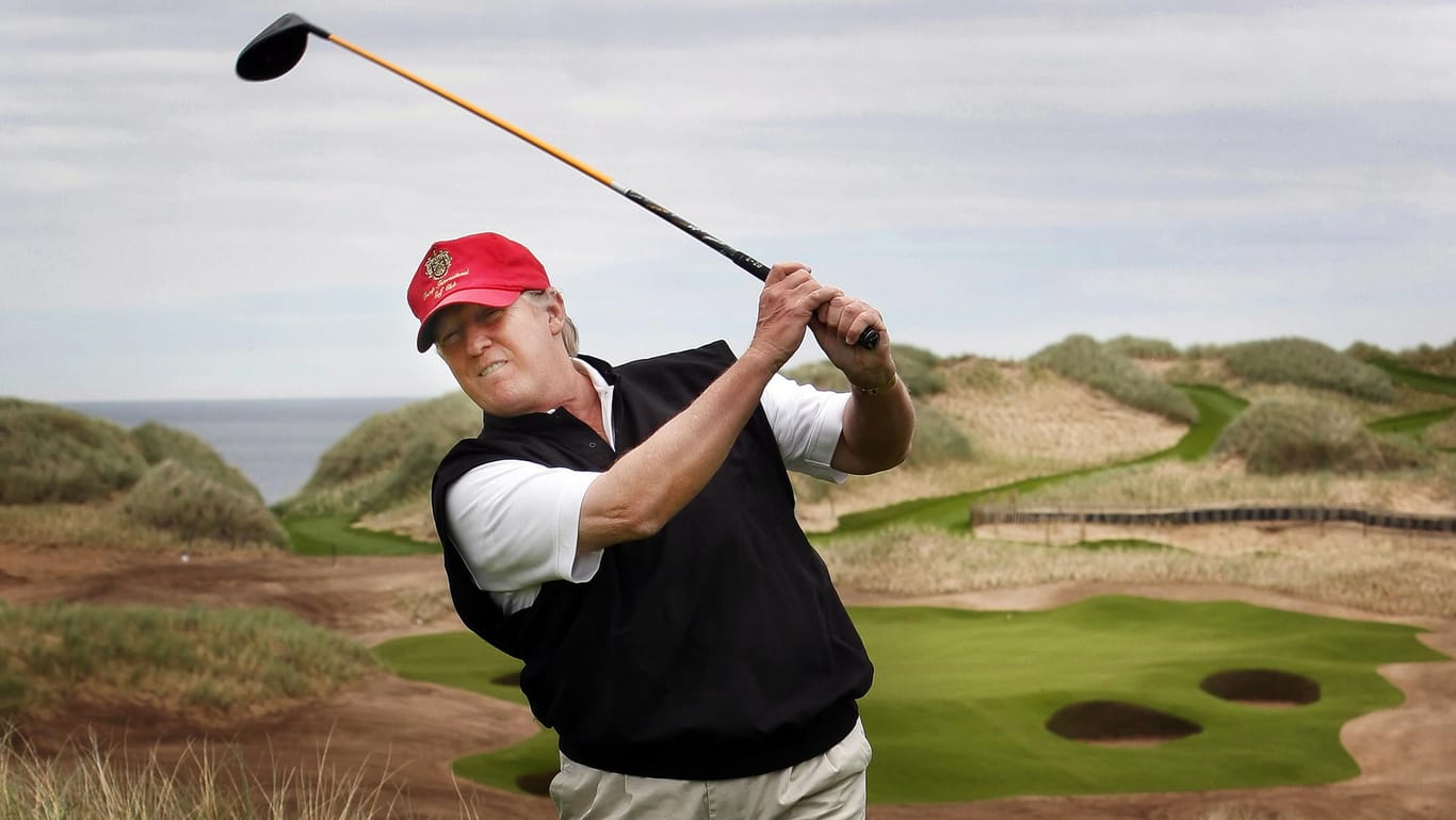 Trump: Golft viel häufiger als sein Vorgänger Obama. Sein Arzt rät trotzdem zu mehr Sport.