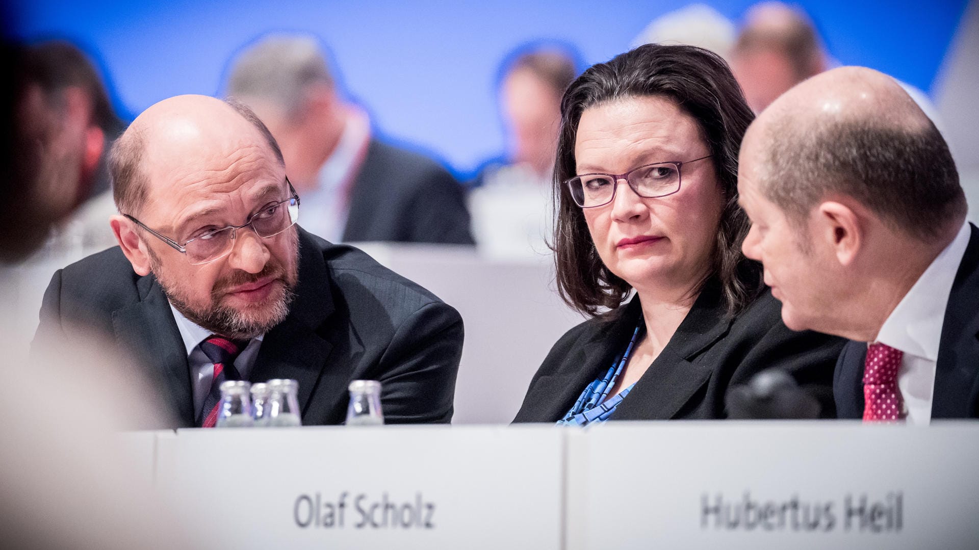 Schulz, Nahles, Scholz: Wird der Parteitag zum Strafgericht für die Parteispitze?