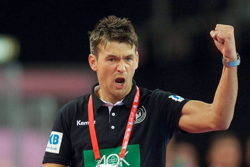 Kann sich endlich über den Punkt aus dem EM-Spiel gegen Slowenien freuen: Handball-Bundestrainer Christian Prokop.