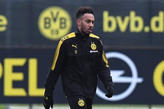 Dritte Suspendierung in 14 Monaten: Pierre-Emerick Aubameyang trainiert in Dortmund.