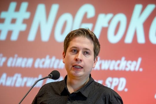 Viel Medienaufmerksamkeit: Juso-Chef Kevin Kühnert ist Führungsfigur der GroKo-Gegner.