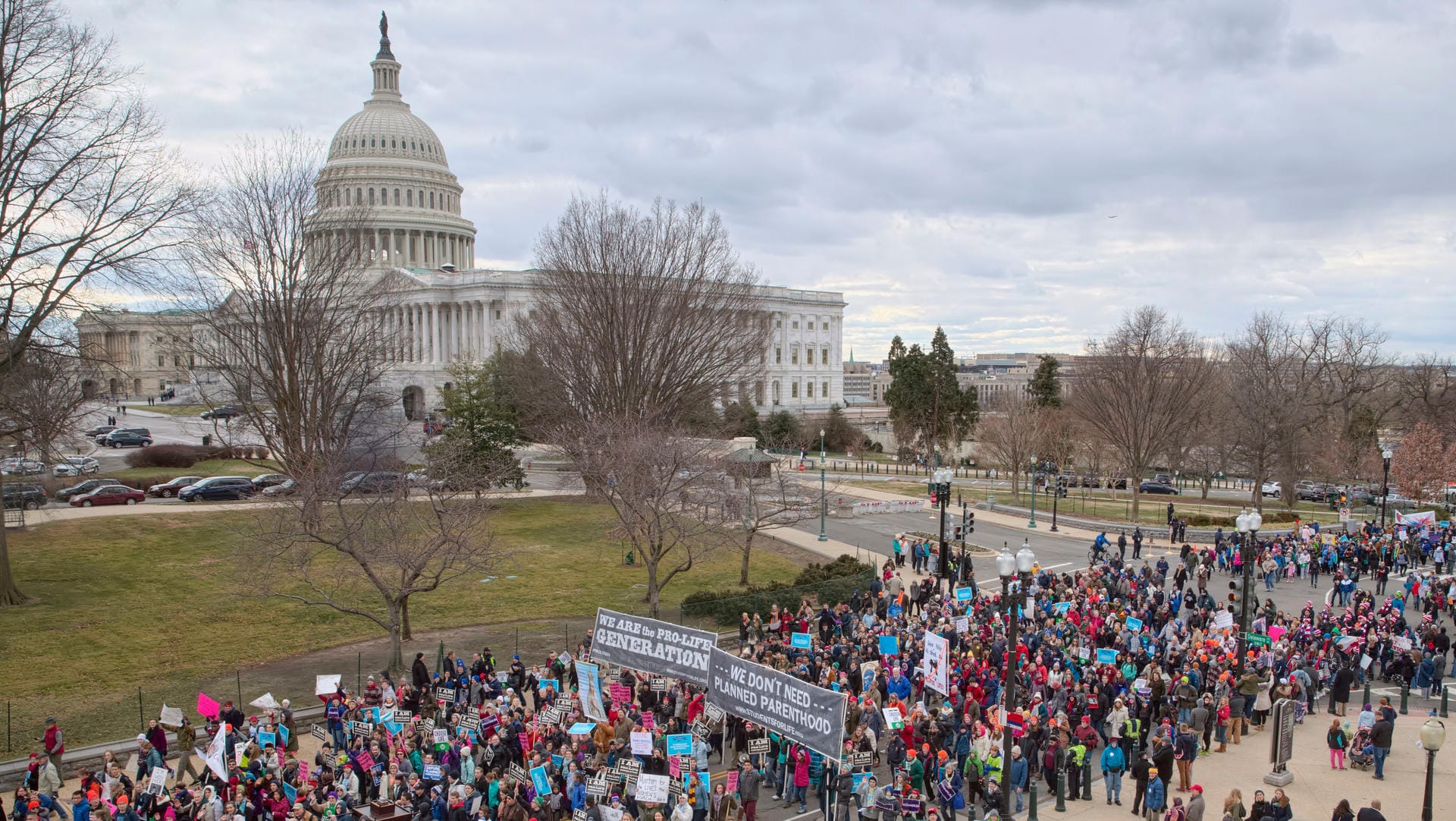 "March for Life"-Demonstration 2017 auf dem Capitol Hill: Donald Trump wird per Video vor der diesjährigen Demonstration sprechen.