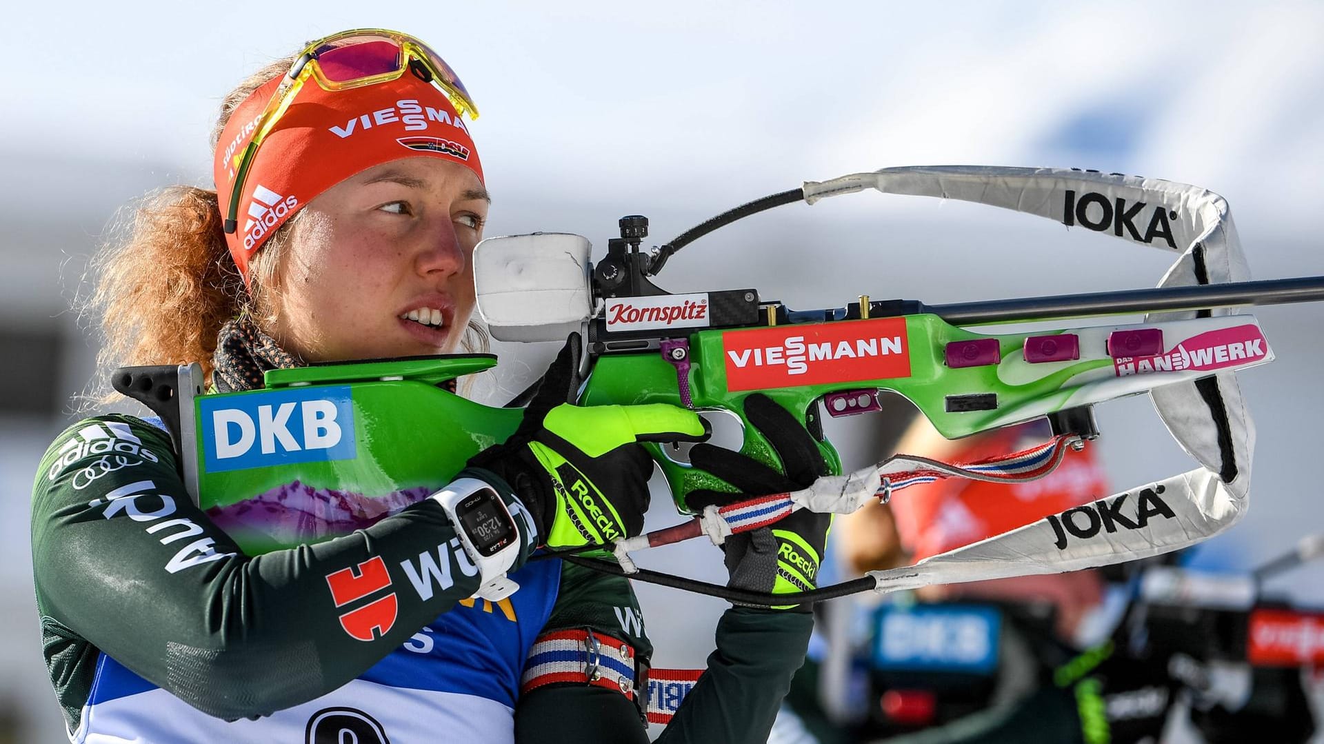 Laura Dahlmeier: Die beste deutsche Biathletin überzeugte in Antholz am Schießstand und in der Loipe.