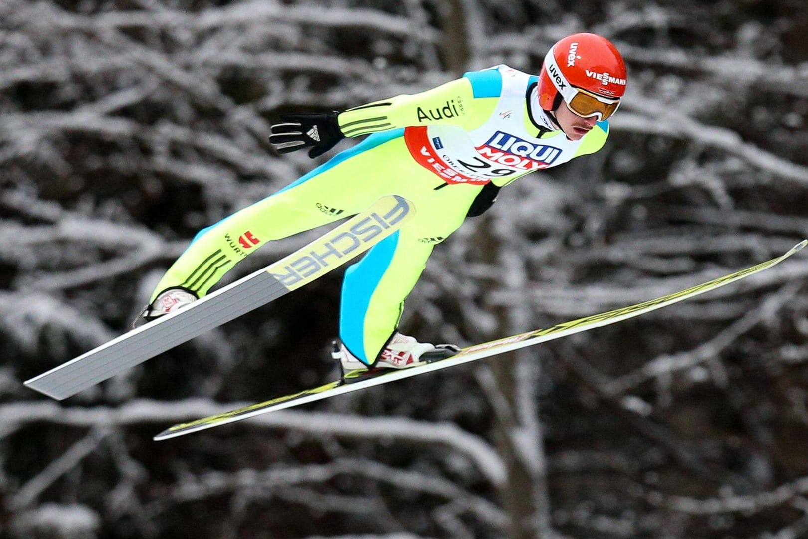 Richard Freitag bei der Skiflug-Weltmeisterschaft in Oberstdorf.