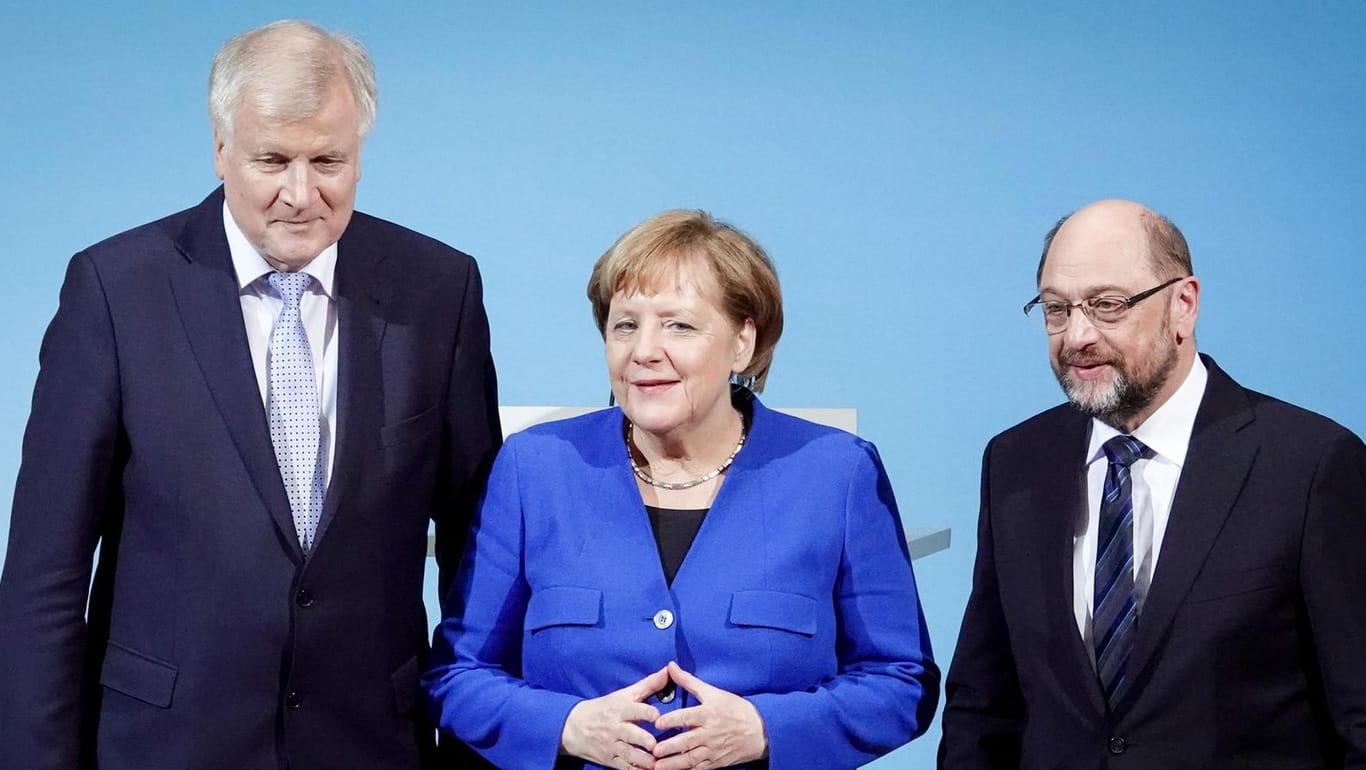 Horst Seehofer, Angela Merkel und Martin Schulz: Mit dem Ja der SPD zu Koalitionsverhandlungen ist erst eine weitere Hürde auf dem Weg zur großen Koalition genommen.