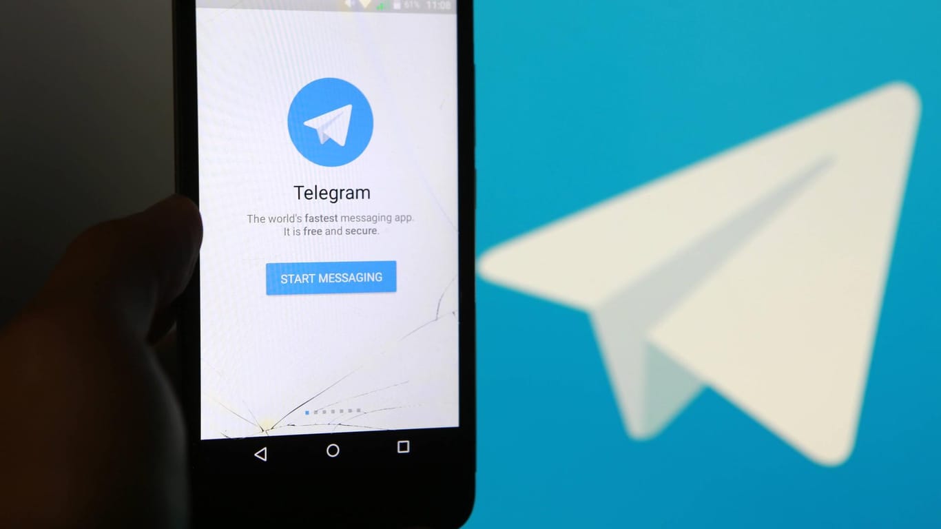 Die russische Messenger-App Telegram.
