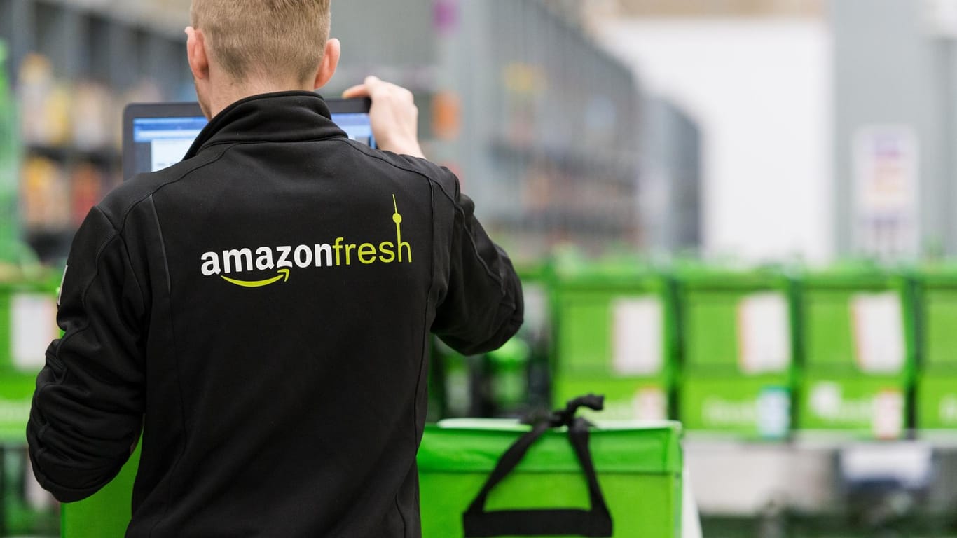Lebensmittellieferdienst Amazon Fresh: Die Erwartungen, dass der Online-Lebensmittelhandel Fahrt gewinne, hat sich (noch) nicht erfüllt.