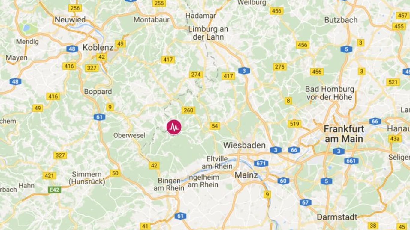 An der Landesgrenze von Hessen und Rheinland-Pfalz gibt es eine Erdbebenserie.