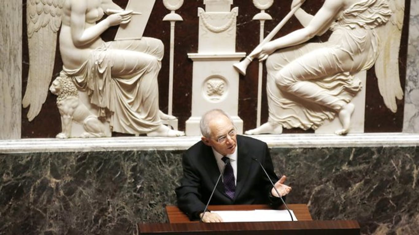 Der Auftritt von Bundestagspräsident Wolfgang Schäuble (CDU) in der Pariser Nationalversammlung wurde in Frankreich als wichtiges Signal gesehen.