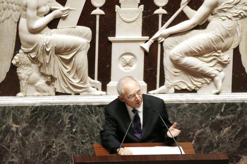 Der Auftritt von Bundestagspräsident Wolfgang Schäuble (CDU) in der Pariser Nationalversammlung wurde in Frankreich als wichtiges Signal gesehen.