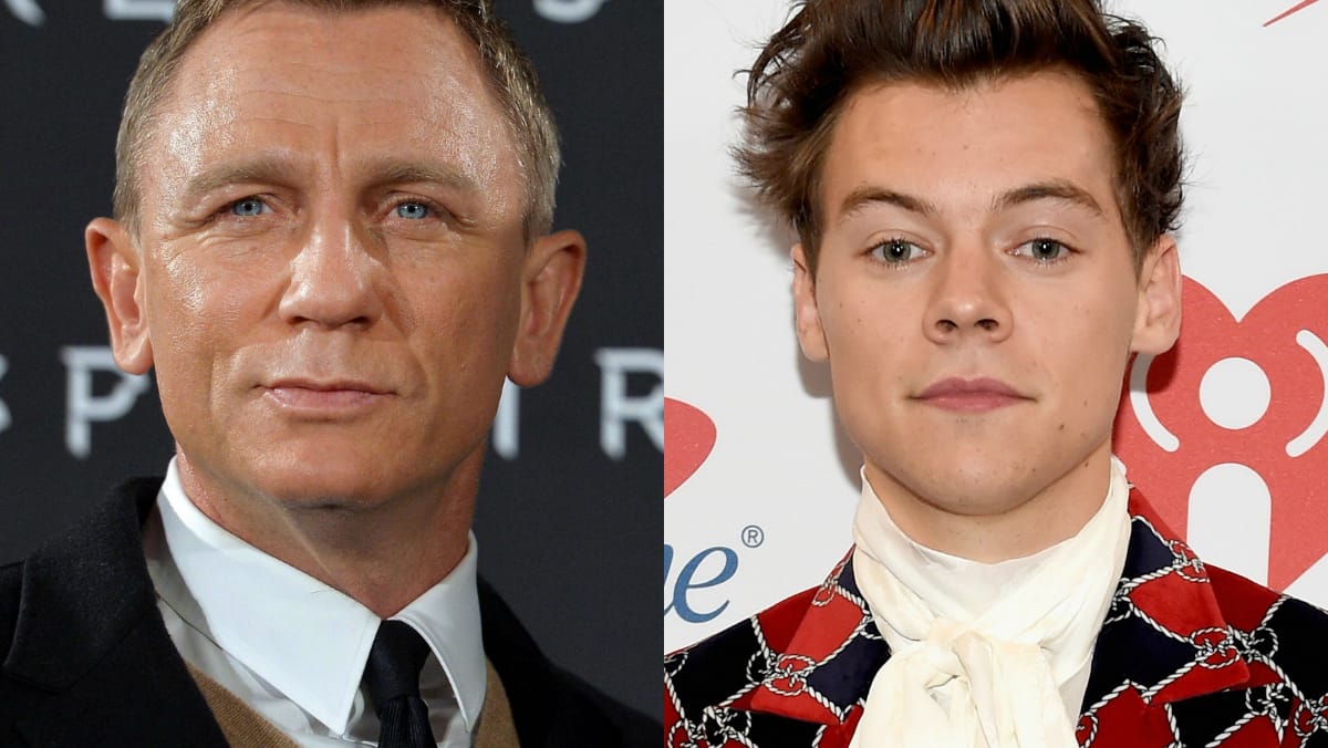 Harry Styles (re.) könnte in die Fußstapfen von Daniel Craig (li.) treten.