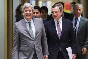 Eurogruppen-Chef Mário Centeno: mit Griechenland ist er zufrieden