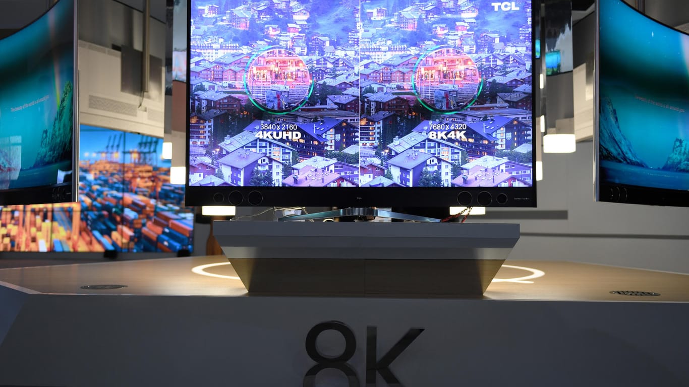 8K Fernseher mit einer Auflösung von 7680x4320 Pixel: Nach 4K kommt 8K