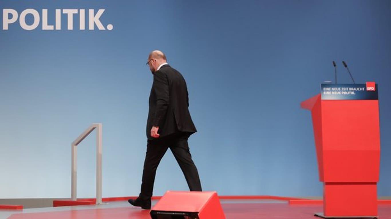 Der SPD-Parteivorsitzende Martin Schulz während des SPD-Sonderparteitags in Bonn.