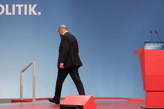Der SPD-Parteivorsitzende Martin Schulz während des SPD-Sonderparteitags in Bonn.
