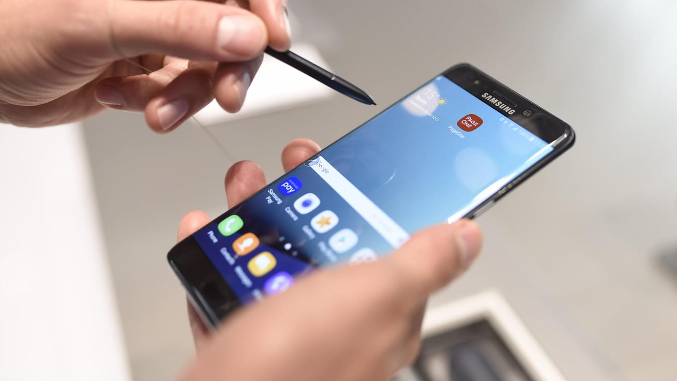 Das Samsung Galaxy Note 7: Das Modell wurde 2016 vom Hersteller zurückgerufen.