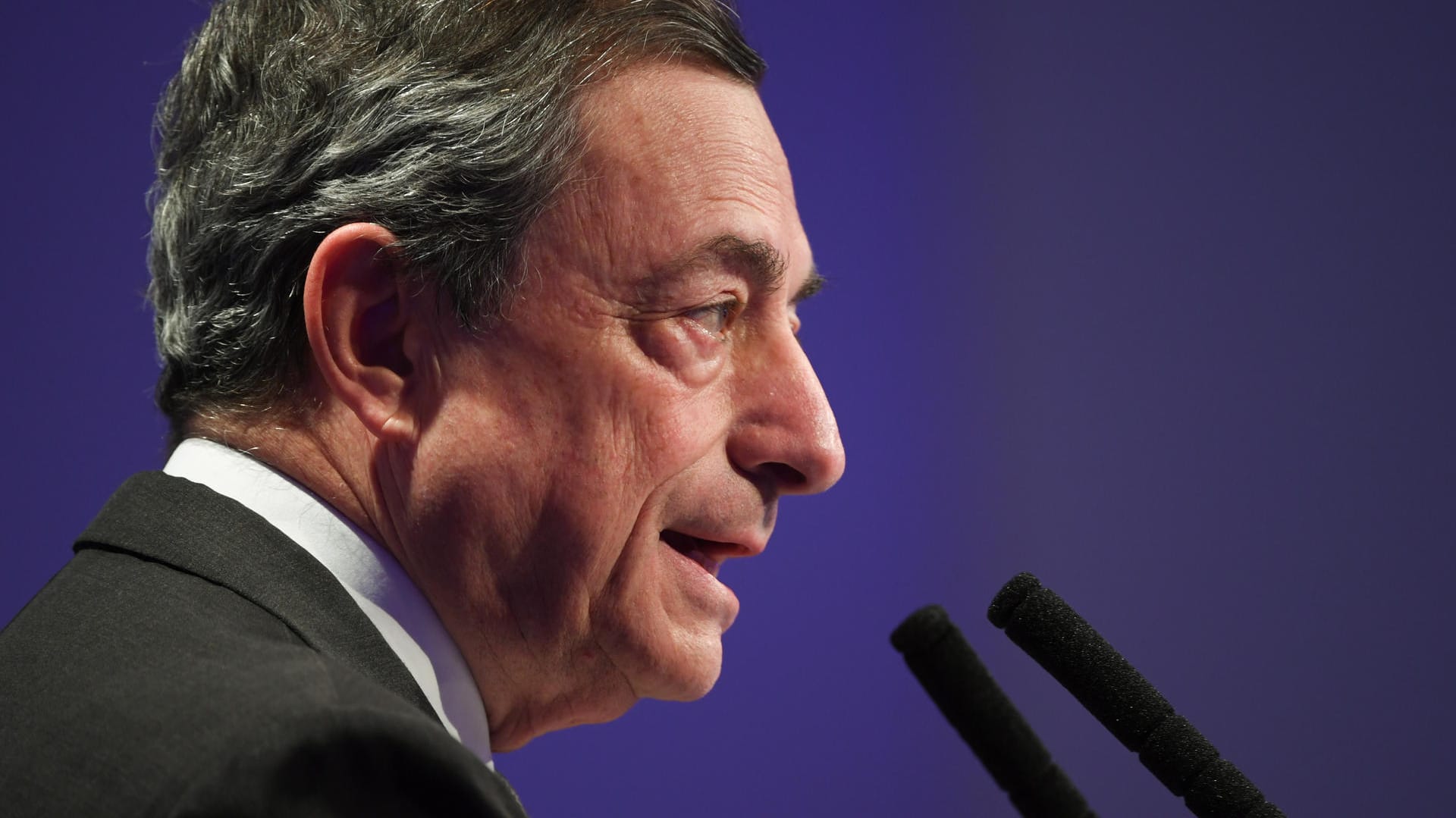 Zinsentscheid: Mit Spannung wird die Rede von Mario Draghi, Präsident der Europäischen Zentralbank (EZB), erwartet.