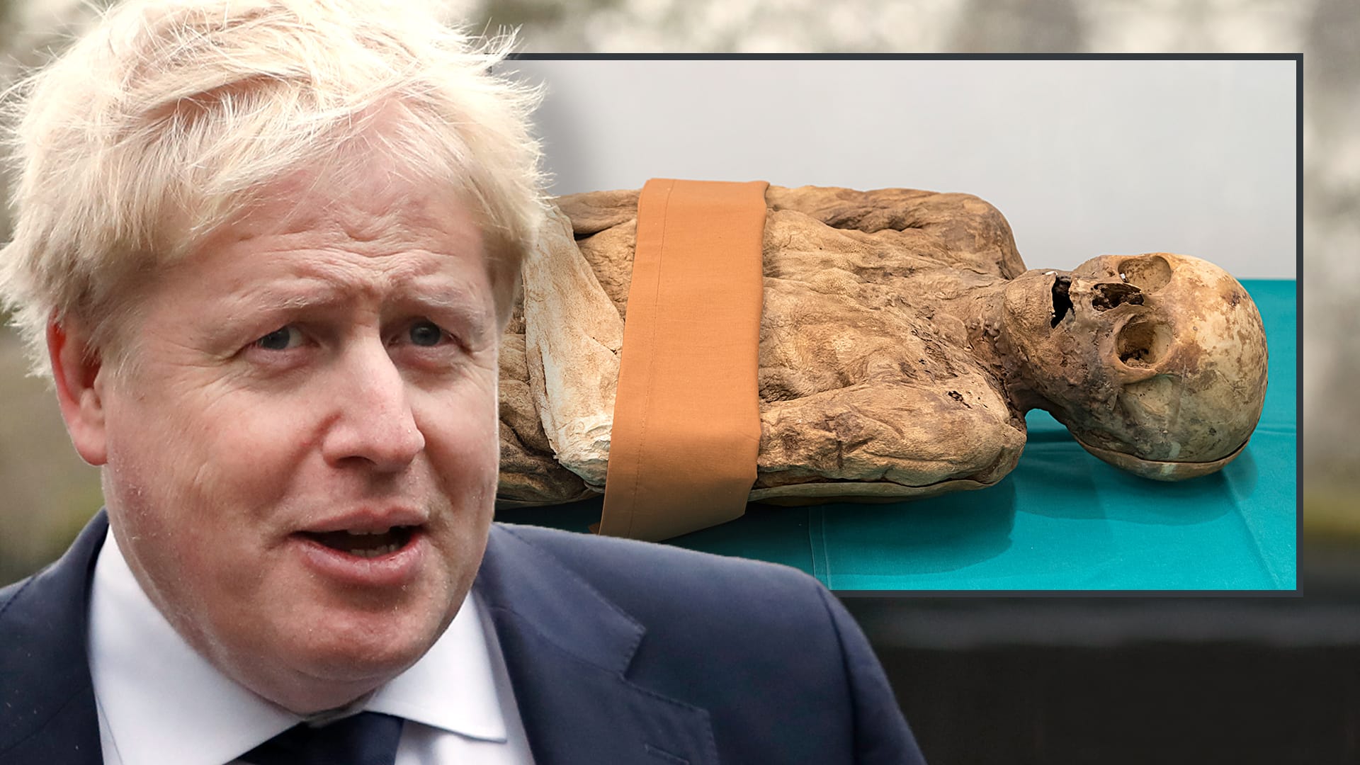 Bei der gefundenen Mumie handelt es sich um Anna Katharina Gernler, eine Ahnin von Boris Johnson. Bei der gefundenen Mumie handelt es sich um Anna Katharina Gernler, eine Ahnin von Boris Johnson.