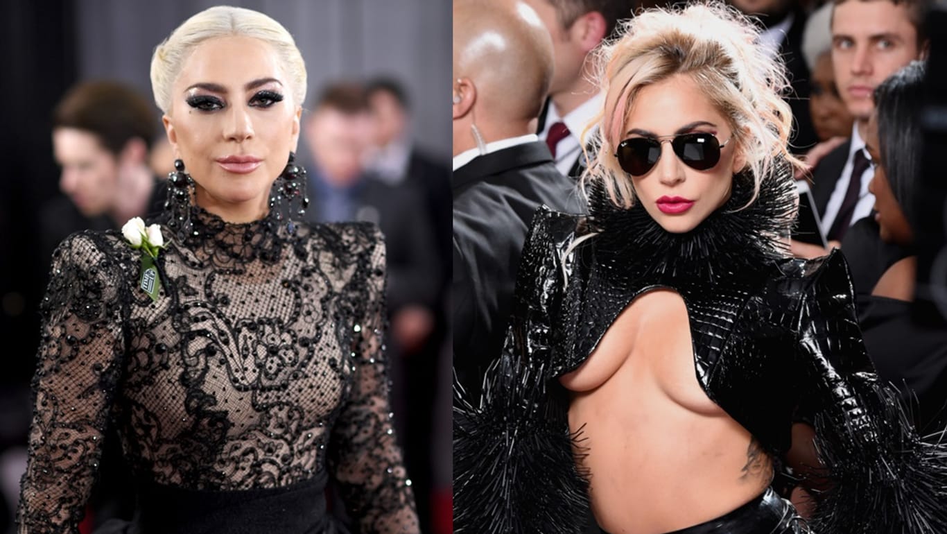 Ein Star, zwei Looks: Lady Gaga.