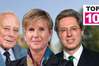 Reinhold Würth, Susanne Klatten und Georg Schaeffler (v.l.n.r.): Sie gehören zum Club der Milliardäre in Deutschland.