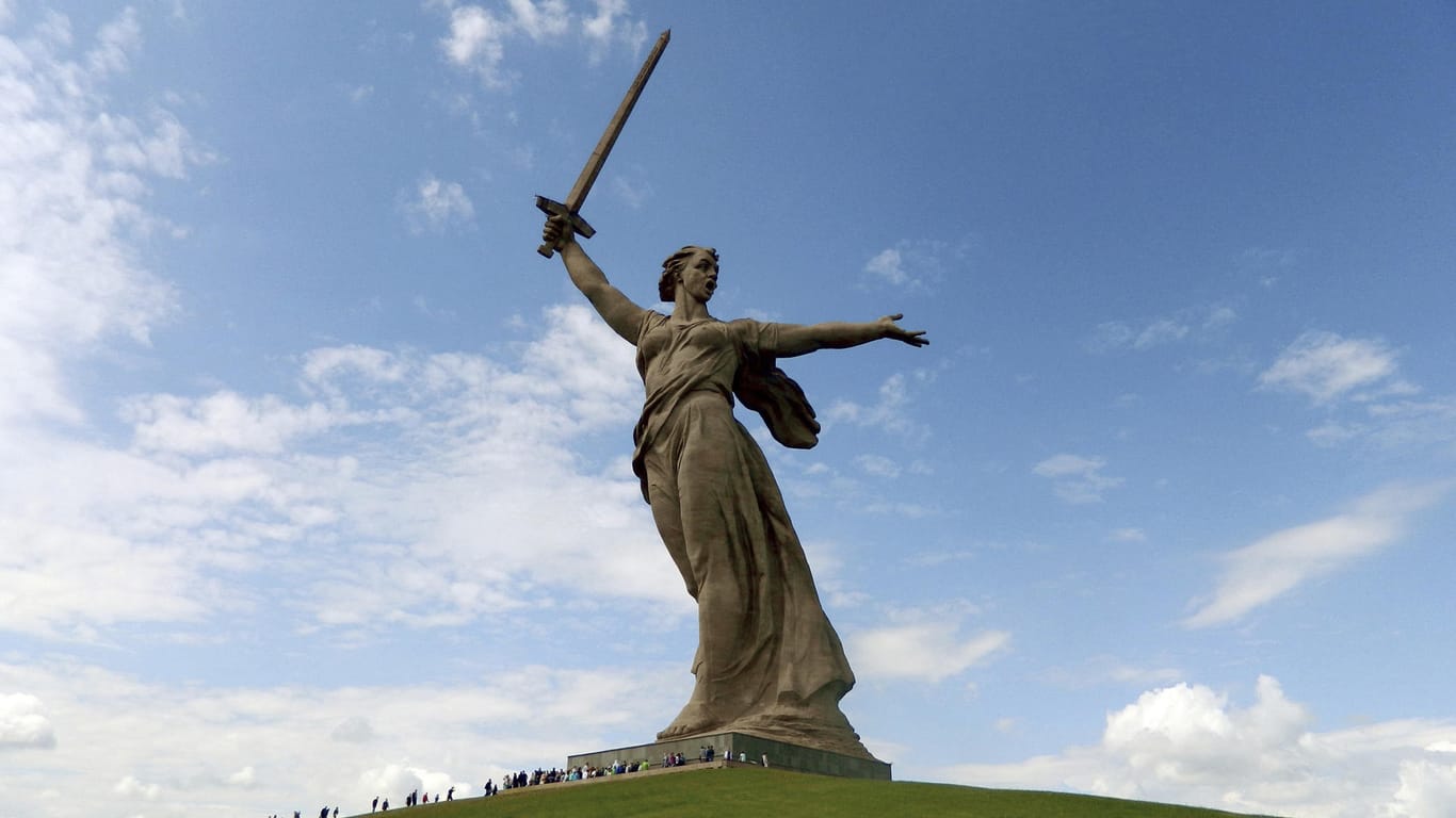 Denkmal "Mutter Heimat ruft!": Das 1967 in Stalingrad eingeweihte Monument wurde zum Andenken an siegreiche Schlacht errichtet.