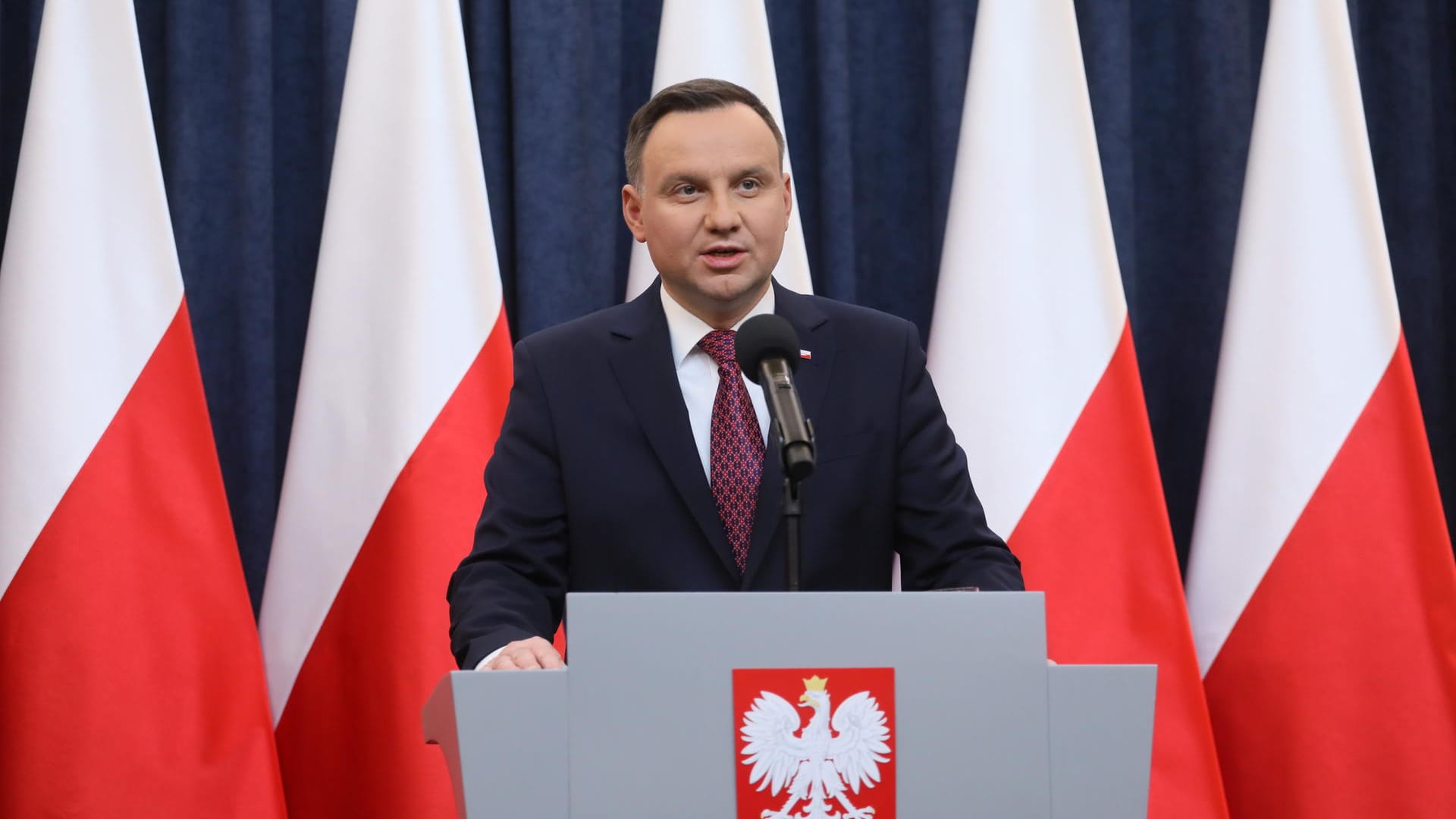 Der polnische Präsident Andrzej Duda: eine systematische Beteiligung Polens am Holocaust hat nicht stattgefunden, erklärte er.